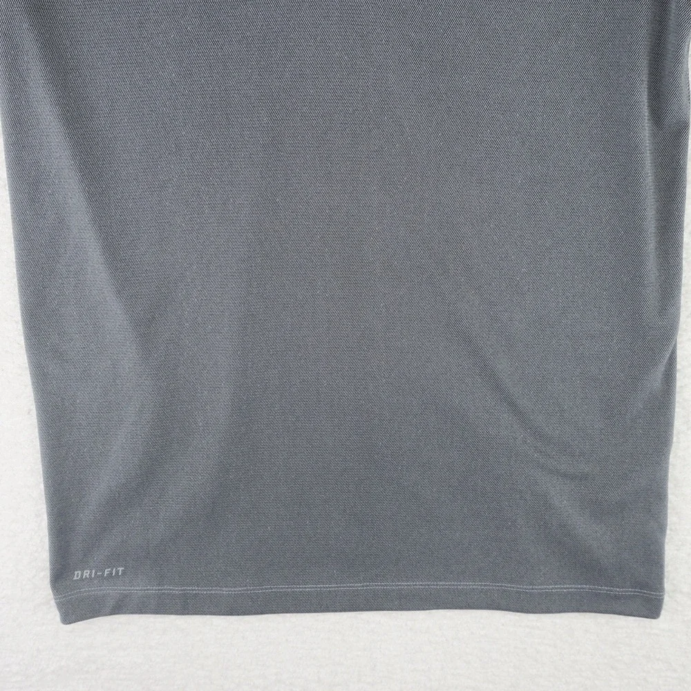 Nike Dri‎ Fit Oregon Ducks Polo Shirt Mens Small Gray Green